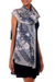 Silk batik shawl, 'Butterfly Blossoms' - Silk batik shawl thumbail