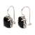 Onyx drop earrings, 'Imagine' - Sterling Silver Onyx Drop Earrings (image 2c) thumbail