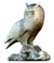 Wood statuette, 'Wise Owl' - Wood statuette thumbail