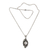Cultured pearl flower necklace, 'Nest of Lilies' - Sterling Silver and Pearl Pendant Necklace (image 2e) thumbail