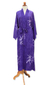 Women's batik robe, 'Breezy Bamboo' - Handmade Purple Batik Robe (image 2c) thumbail