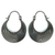 Sterling silver hoop earrings, 'Hypnotic Moon' - Sterling silver hoop earrings thumbail