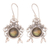 Labradorite flower earrings, 'Royal Heritage' - Floral Labradorite Sterling Silver Dangle Earrings thumbail