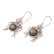 Labradorite flower earrings, 'Royal Heritage' - Floral Labradorite Sterling Silver Dangle Earrings (image 2b) thumbail