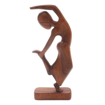 Wood sculpture, 'Spirit Dancer' - Wood sculpture