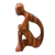 Wood sculpture, 'Alone' - Wood sculpture (image 2b) thumbail