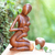 Wood sculpture, 'Mother and Her Child' - Hand Carved Suar Wood Sculpture (image 2j) thumbail