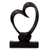 Wood sculpture, 'Bonds of the Heart' - Romantic Wood Sculpture from Indonesia thumbail