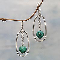 Featured review for Sterling silver dangle earrings, Halo