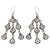Sterling silver chandelier earrings, 'Bali Belle' - Sterling Silver Chandelier Earrings