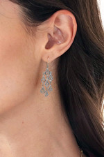 Sterling silver chandelier earrings, 'Bali Belle' - Sterling Silver Chandelier Earrings