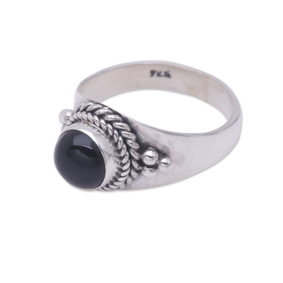 Onyx-Cocktailring - Ring aus Onyx und Sterlingsilber