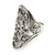 Sterling silver band ring, 'Nightingale' - Sterling silver band ring (image 2a) thumbail