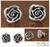 Sterling silver flower earrings, 'Sweetheart Rose' - Fair Trade Sterling Silver Button Earrings (image 2) thumbail