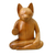 Wood sculpture, 'Blessing Cat' - Original Wood Sculpture from Indonesia (image 2a) thumbail