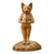 Wood sculpture, 'Cat Gives Thanks' - Hand Crafted Wood Sculpture thumbail