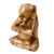 Wood sculpture, 'Sitting Ganesha' - Handcrafted Wood Hindu Sculpture (image 2c) thumbail