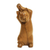 Wood sculpture, 'Kitty Cat Stretch' - Handcrafted Wood Cat Sculpture thumbail