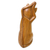 Wood sculpture, 'Kitty Cat Stretch' - Handcrafted Wood Cat Sculpture (image 2d) thumbail