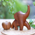 Wood sculpture, 'Elephant Strut' - Hand Made Indonesian Wood Sculpture (image 2j) thumbail