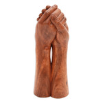 Wood sculpture, 'Strong Bonds' - Wood Sculpture from Indonesia