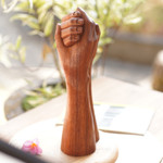 Wood sculpture, 'Strong Bonds' - Wood Sculpture from Indonesia