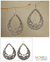 Sterling silver dangle earrings, 'Precious Moments' - Unique Sterling Silver Dangle Earrings (image 2) thumbail