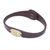 Leather wristband bracelet, 'Formed by Love' - Handmade Leather Wristband Bracelet (image 2b) thumbail