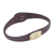 Leather wristband bracelet, 'Formed by Love' - Handmade Leather Wristband Bracelet (image 2c) thumbail