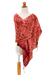Silk batik shawl, 'Jakarta Lady' - Artisan Crafted Geometric Silk Patterned Shawl (image 2c) thumbail
