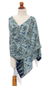 Silk batik shawl, 'Javanese Kingdom' - Silk batik shawl (image p184477) thumbail