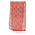 Silk batik shawl, 'Red Lotus Floral' - Hand Crafted Batik Silk Shawl (image 2d) thumbail