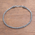 Men's Sterling silver chain bracelet, 'Borobudur Collection II' - Sterling Silver Chain Bracelet 925 Artisan jewellery from Ba thumbail
