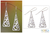 Sterling silver dangle earrings, 'Bamboo Lace' - Indonesian Sterling Silver Dangle Earrings