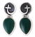 Agate dangle earrings, 'Minang Flower' - Sterling Silver and Agate Drop Earrings (image 2a) thumbail