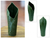 Vase aus Steingutkeramik, 'Bananenblatt'. - Handwerklich hergestellte Vase aus grünem Steinzeug
