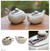 Ceramic creamer and sugar bowl set, 'Batik Legacy' - Ceramic creamer and sugar bowl set