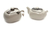 Ceramic creamer and sugar bowl set, 'Batik Legacy' - Ceramic creamer and sugar bowl set