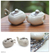 Ceramic creamer and sugar bowl set, 'Batik Legend' - Unique Ceramic Creamer and Sugar Bowl Set