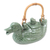 Ceramic teapot, 'Mamma Duck' - Ceramic teapot