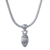 Sterling silver pendant necklace, 'Balinese Walnut' - Sterling silver pendant necklace thumbail