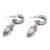Sterling silver dangle earrings, 'Balinese Walnut' - Indonesian Sterling Silver Dangle Earrings (image 2e) thumbail