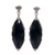 Onyx dangle earrings, 'Eye of the Soul' - Artisan Crafted Onyx Dangle Earrings thumbail
