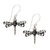 Sterling silver dangle earrings, 'Lucky Dragonflies' - Artisan Crafted Sterling Silver Dangle Earrings (image 2a) thumbail