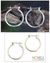 Sterling silver hoop earrings, 'Moonlit Goddess' (1 inch) - Sterling Silver Hoop Earrings (1 Inch) thumbail