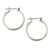 Sterling silver hoop earrings, 'Moonlit Goddess' (1 inch) - Sterling Silver Hoop Earrings (1 Inch) thumbail