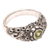 Peridot band ring, 'Coral Treasure' - Handmade Sterling Silver and Peridot Ring (image 2c) thumbail