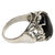 Onyx cocktail ring, 'Night Shadow' - Handcrafted Sterling Silver and Onyx Ring (image 2b) thumbail