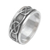 Men's sterling silver meditation spinner ring, 'Chains' - Hand Made Men's Sterling Silver Meditation Spinner Ring (image 2c) thumbail