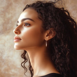 Gold accent dangle earrings, 'Stepping Stone' - Handmade Sterling Silver and Gold Accent Dangle Earrings